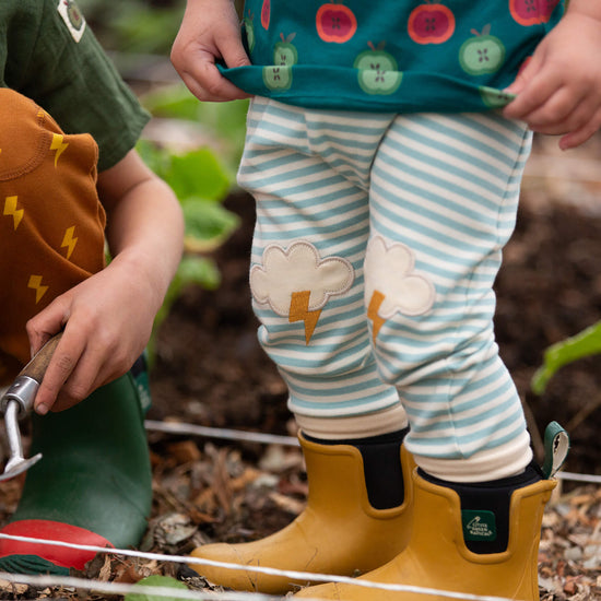 All Weather Knee Patch Striped Joggers Blue / 18-24m