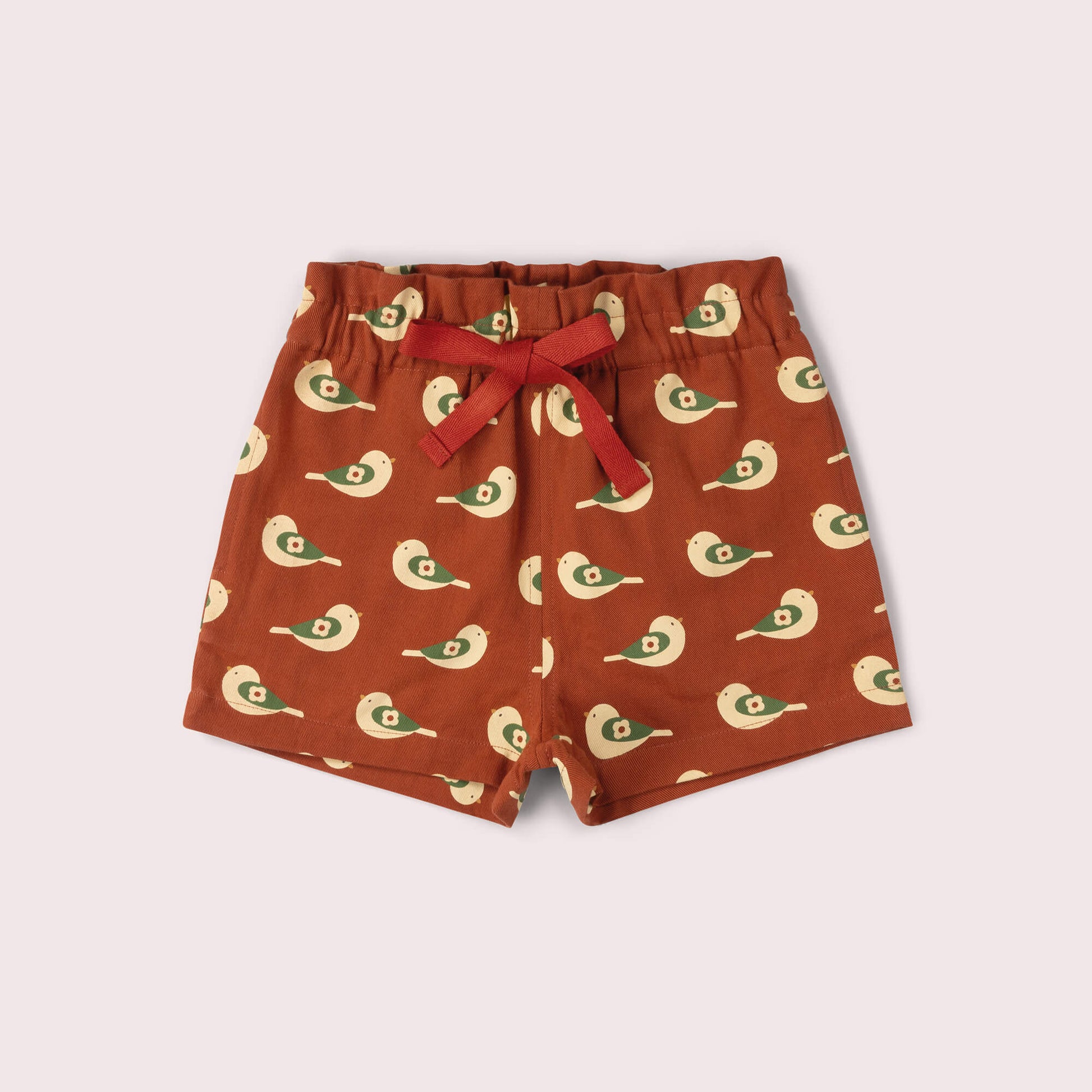 Spring Birds By The Sea Shorts Red / 18-24m