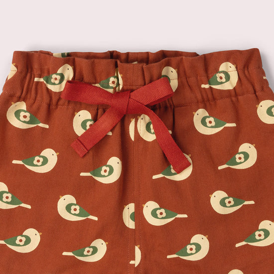 Spring Birds By The Sea Shorts Red / 18-24m
