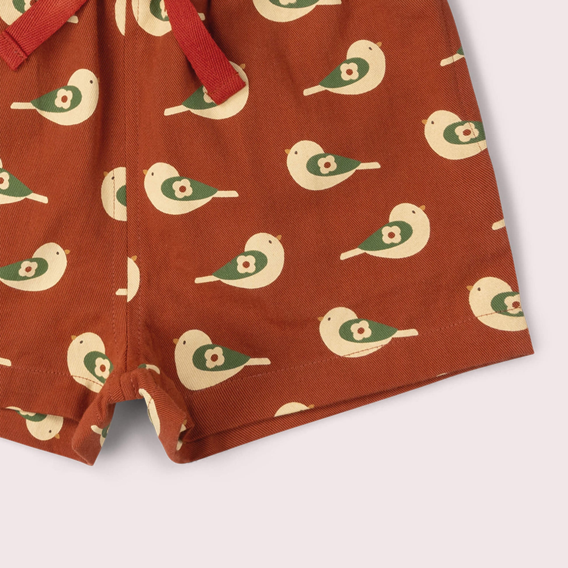 Spring Birds By The Sea Shorts Red / 18-24m