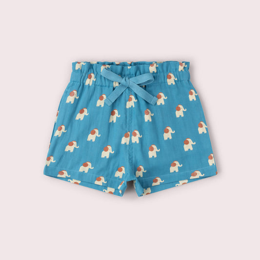 Blue Elephants By The Sea Shorts Blue / 18-24m