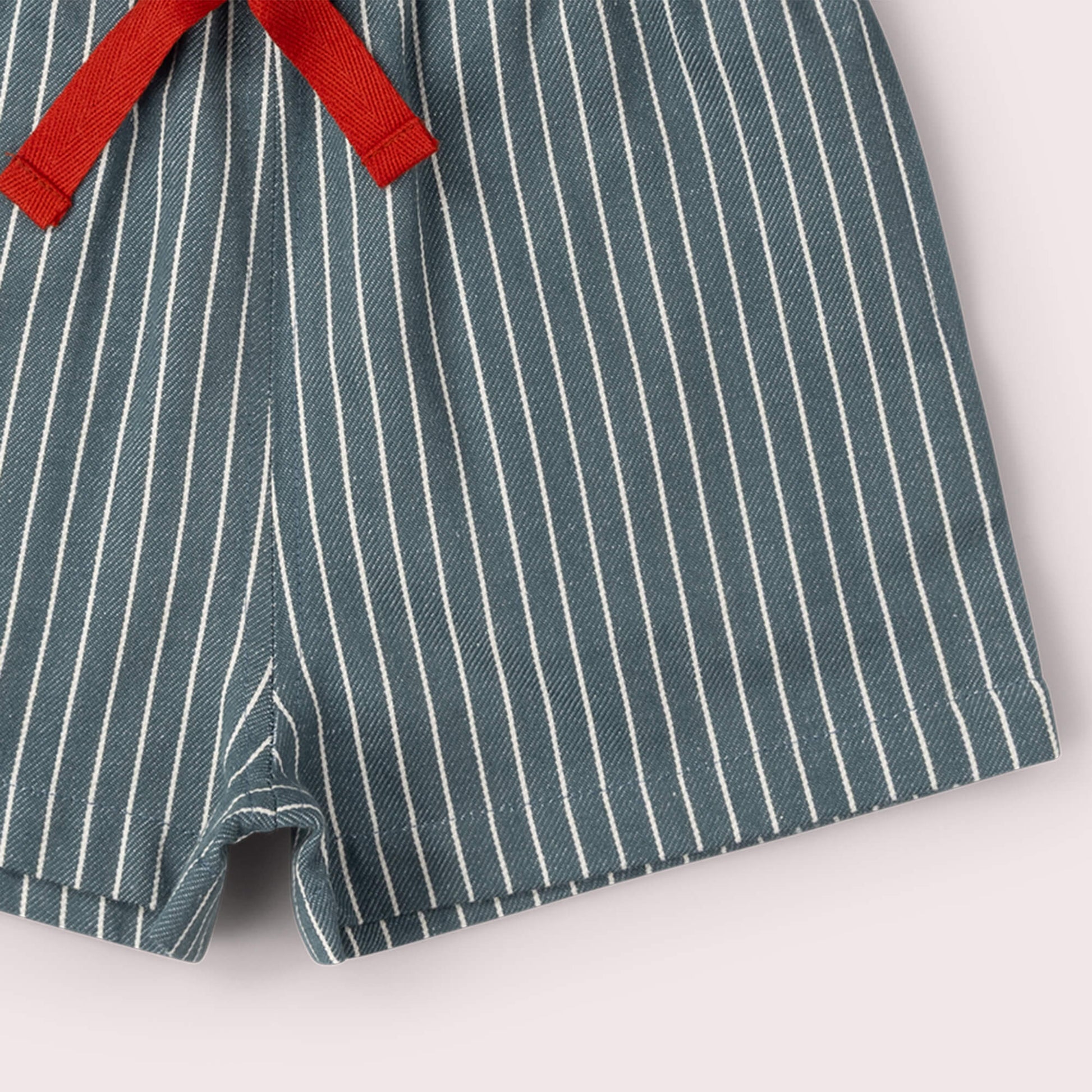 Navy Striped By The Sea Twill Shorts Navy / 18-24m
