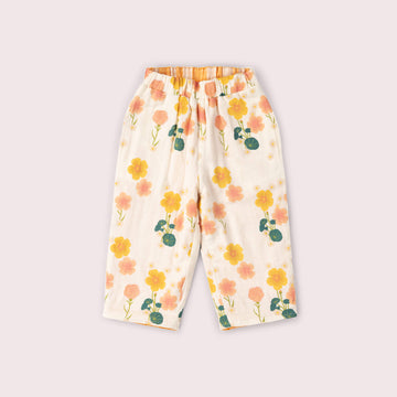 Flora Reversible Pull On Trousers Cream / 18-24m