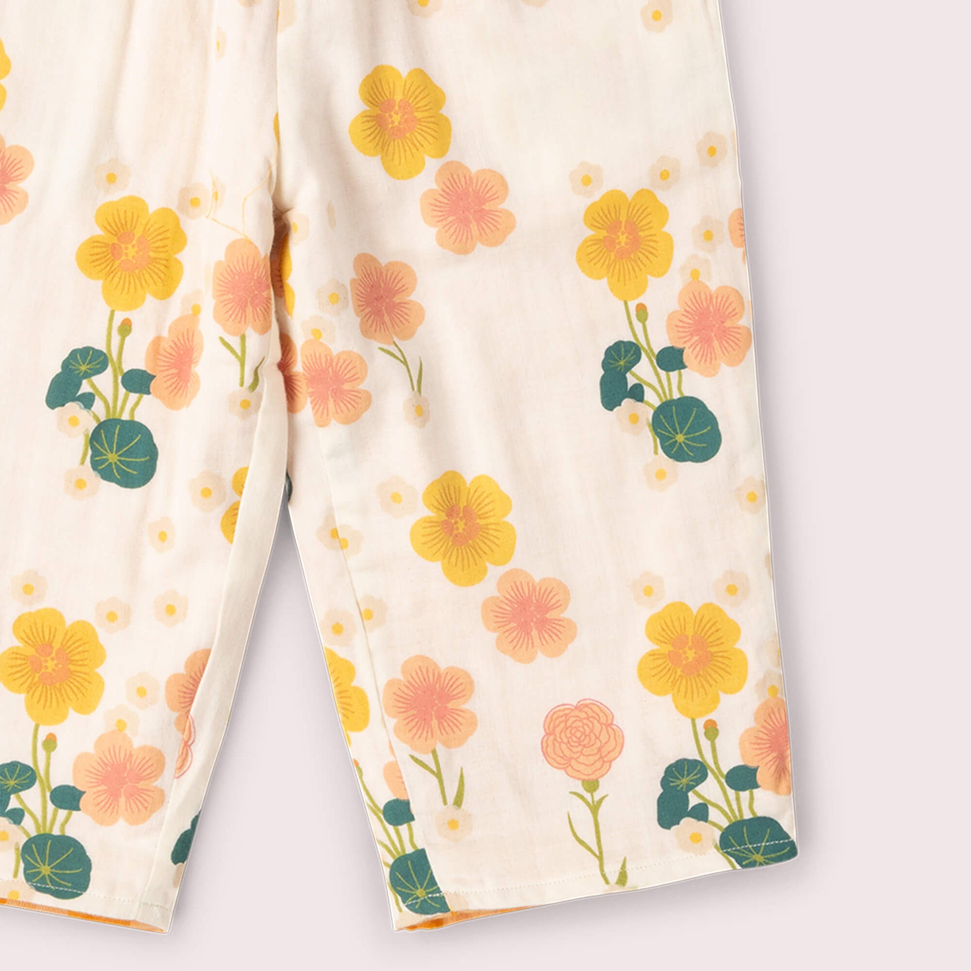 Flora Reversible Pull On Trousers Cream / 18-24m