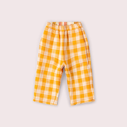 Flora Reversible Pull On Trousers Cream / 18-24m