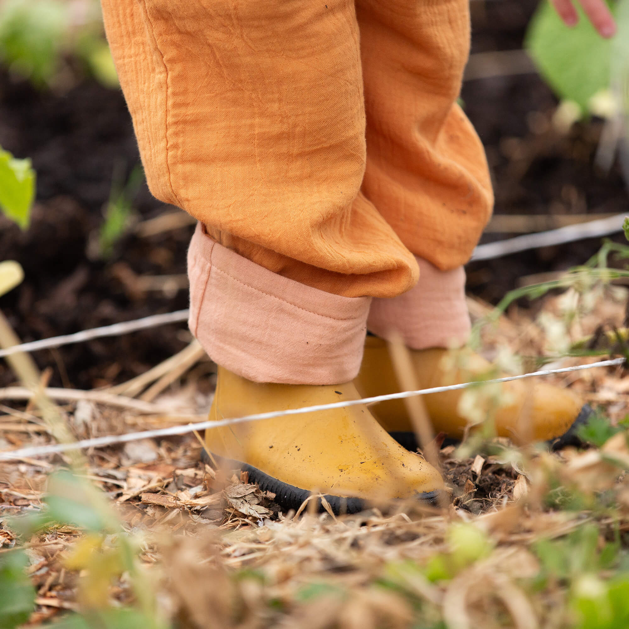 Golden Ochre Reversible Trousers Gold / 18-24m