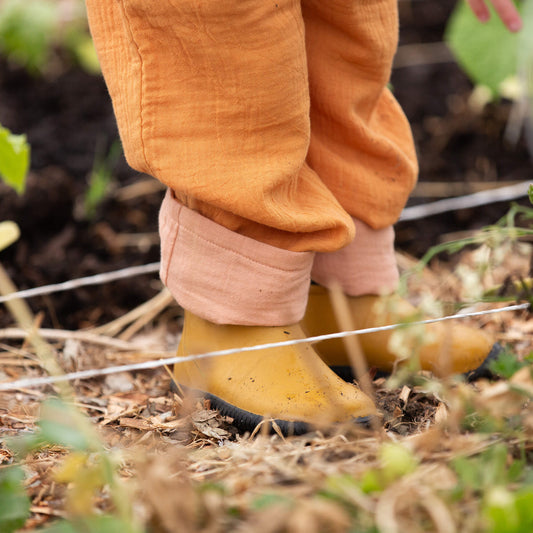 Golden Ochre Reversible Trousers Gold / 18-24m
