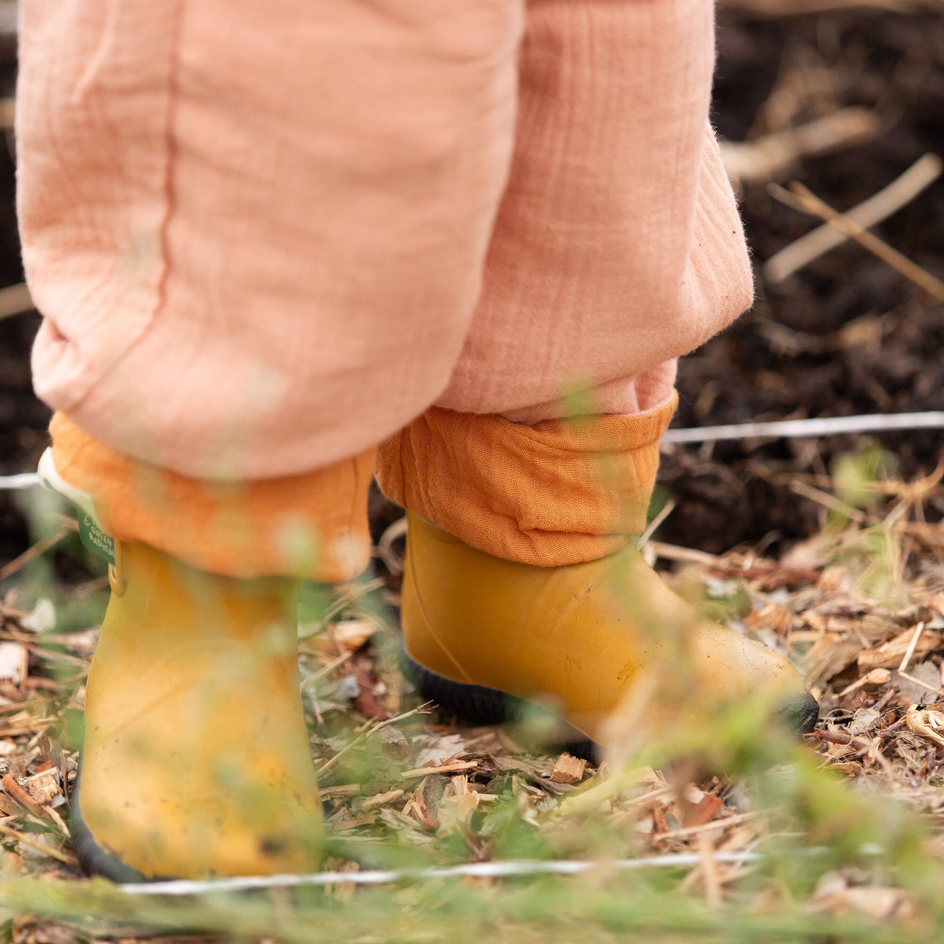 Golden Ochre Reversible Trousers Gold / 18-24m