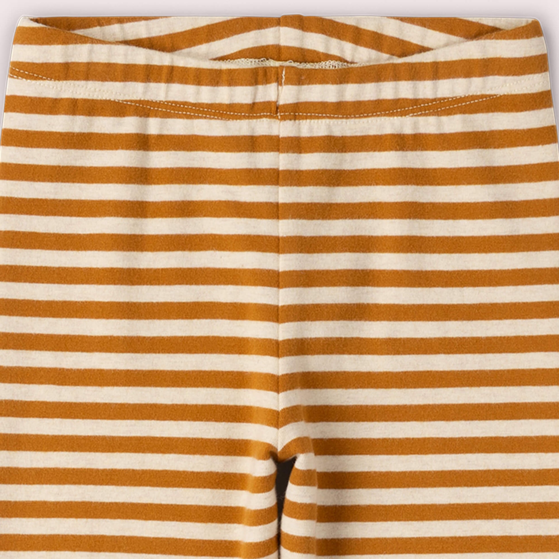 Apricot Striped Leggings Gold / 18-24m