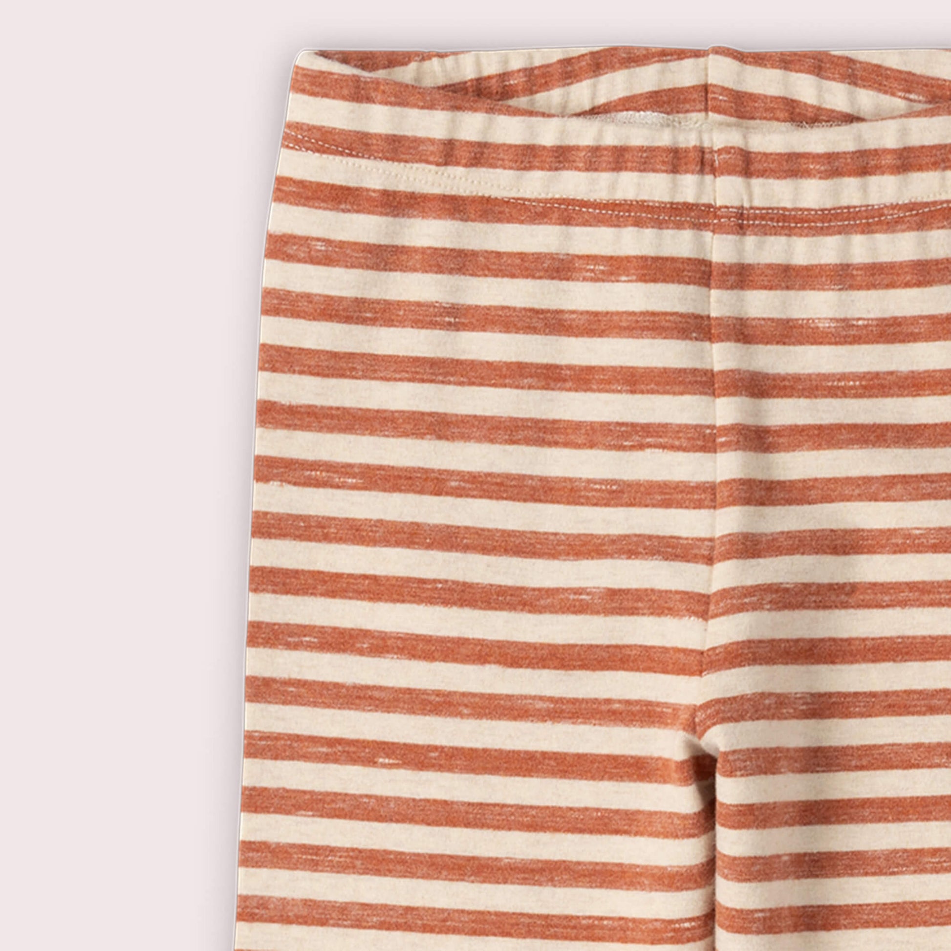 Burnt Ochre Striped Leggings Red / 18-24m