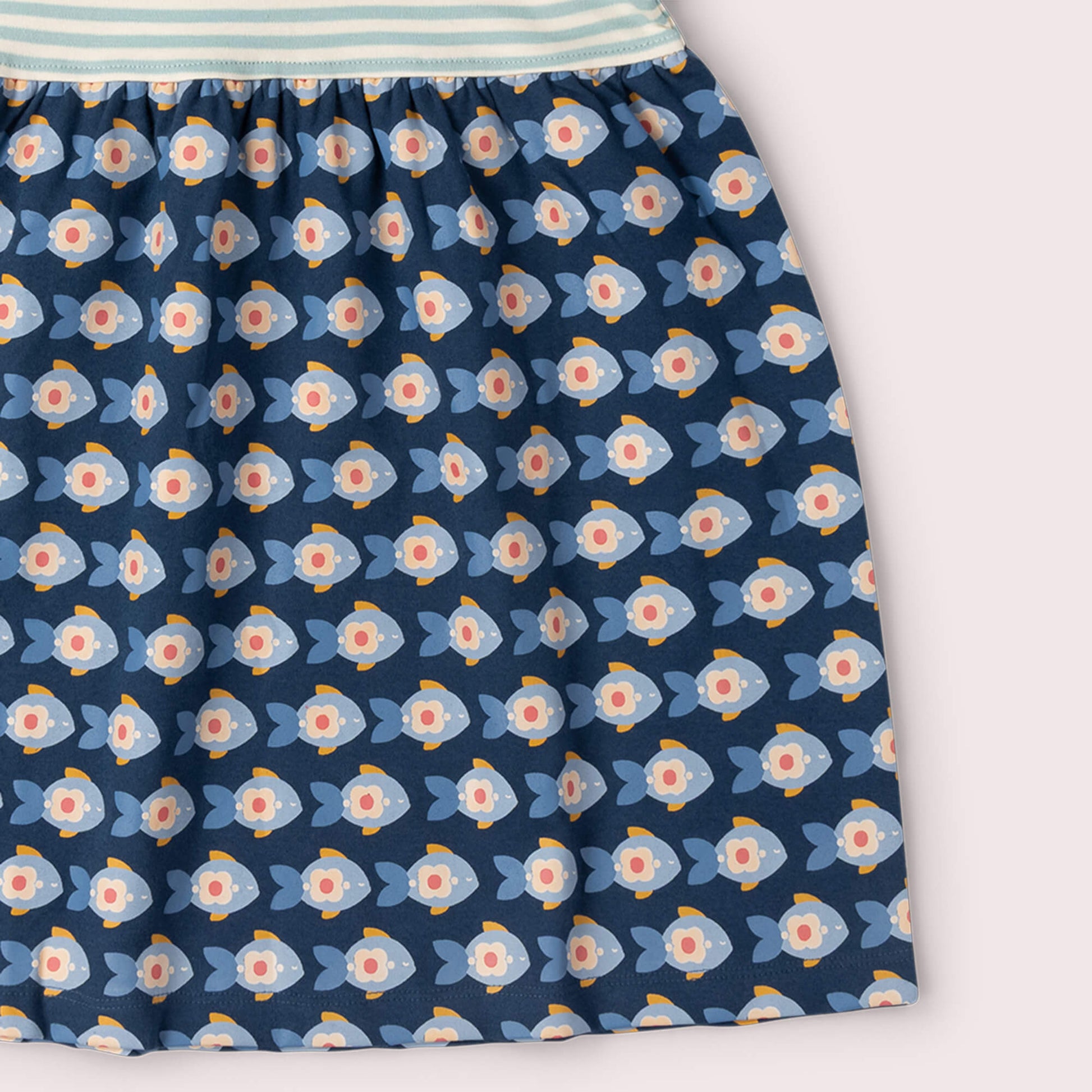 Little Fish Easy Peasy Summer Dress Blue / 18-24m