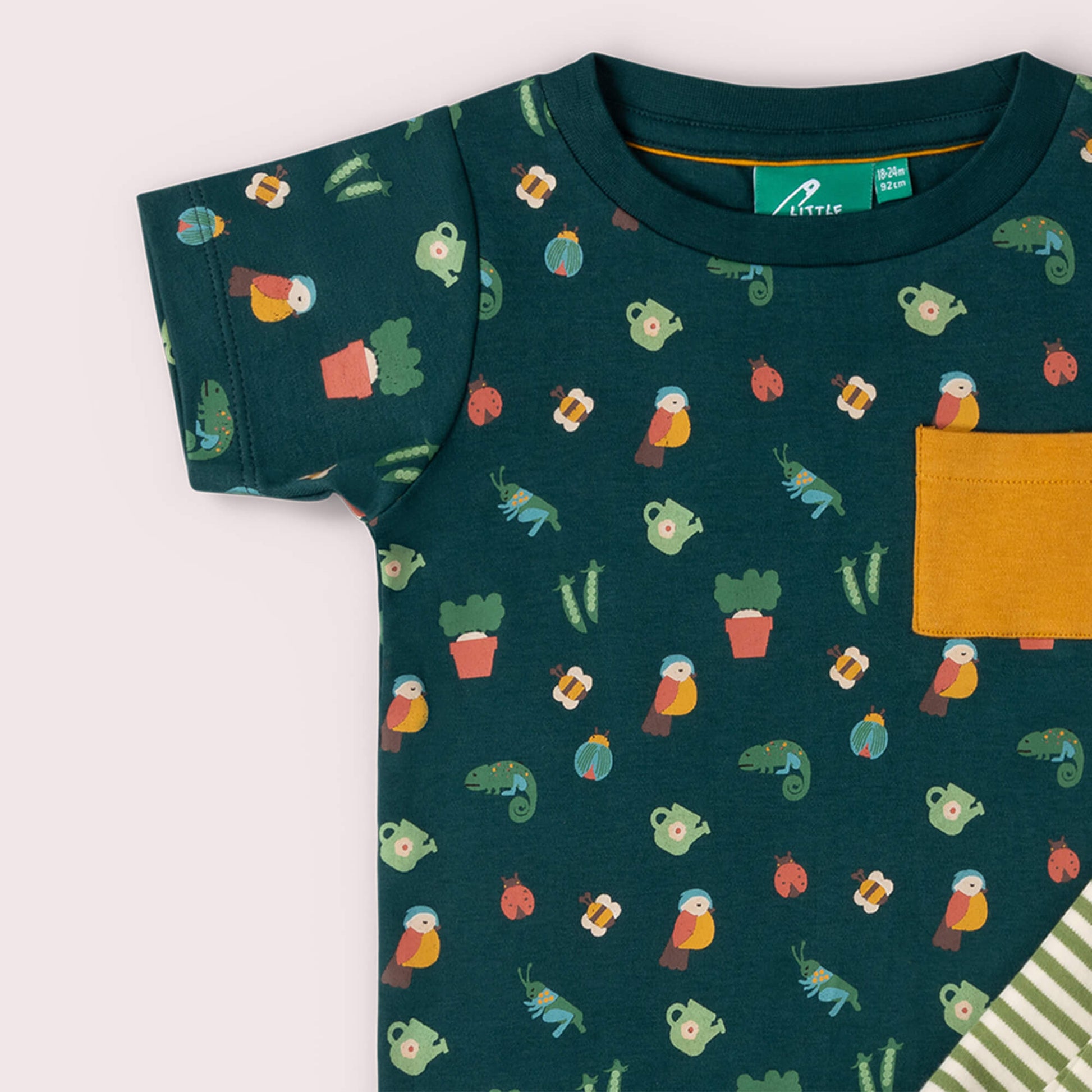 Spring Garden Organic T Shirt & Jogger Playset Green / 18-24m