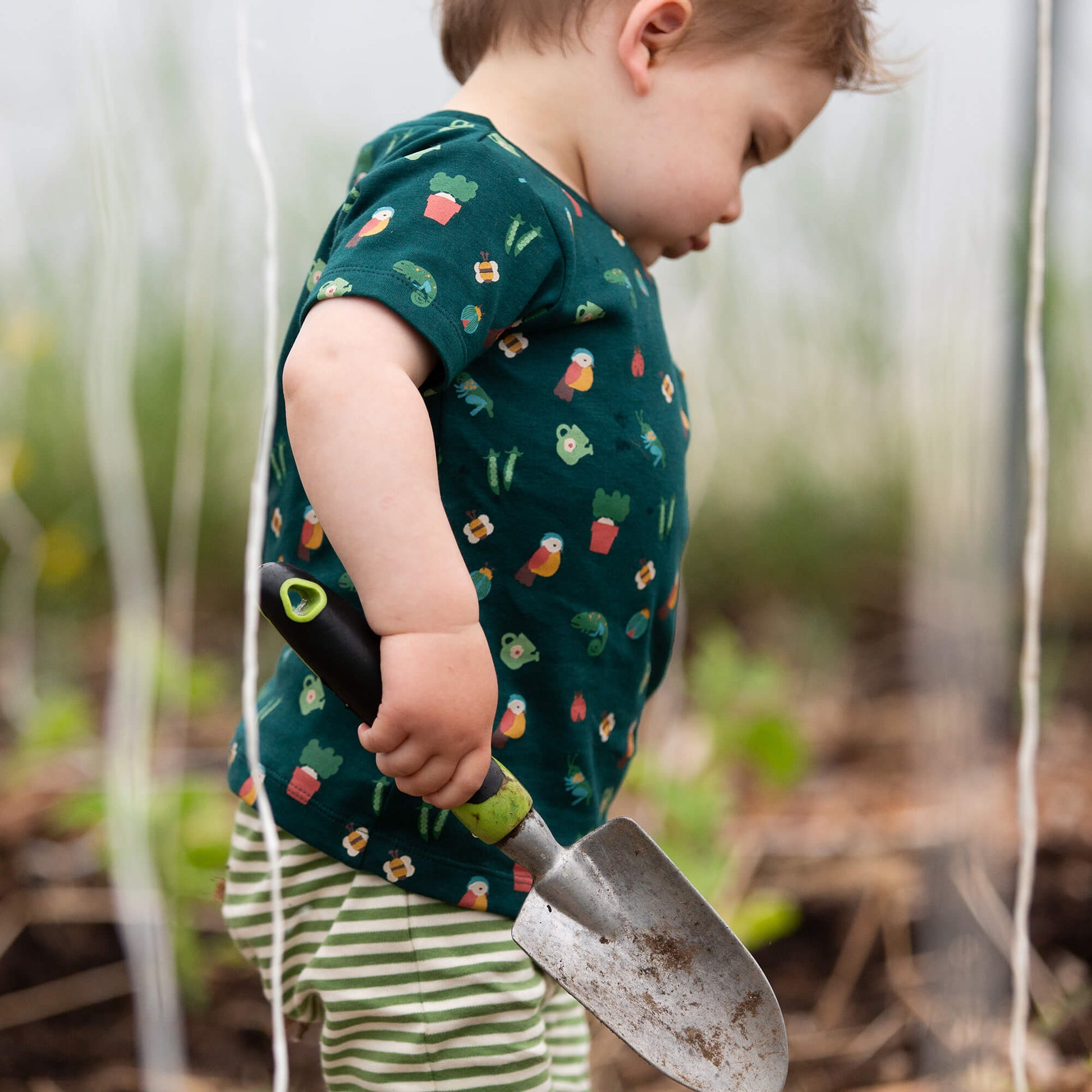 Spring Garden Organic T Shirt & Jogger Playset Green / 18-24m