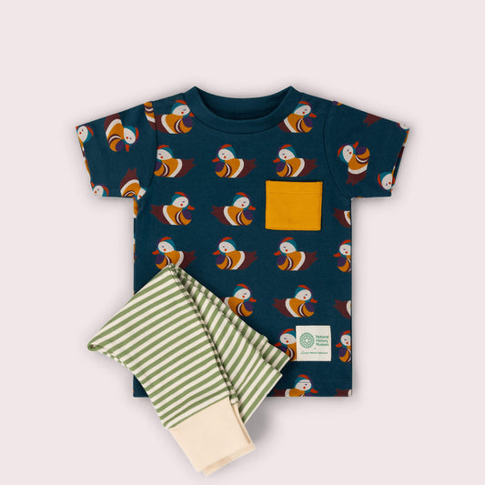 Mandarin Ducks Organic T Shirt & Jogger Playset