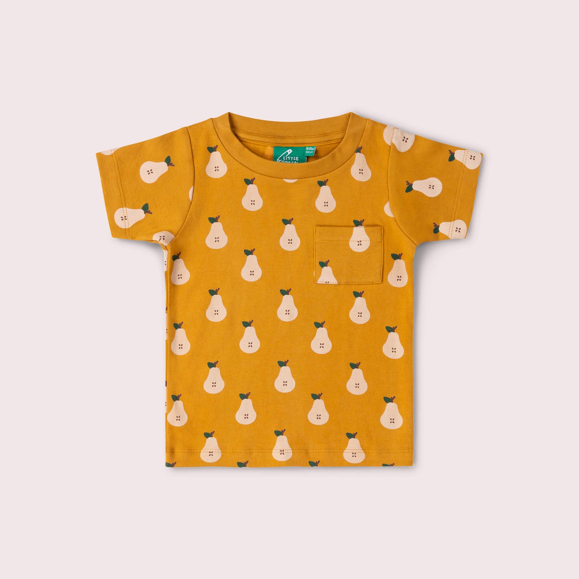 Summer Pears Organic T Shirt & Jogger Playset Gold / 18-24m