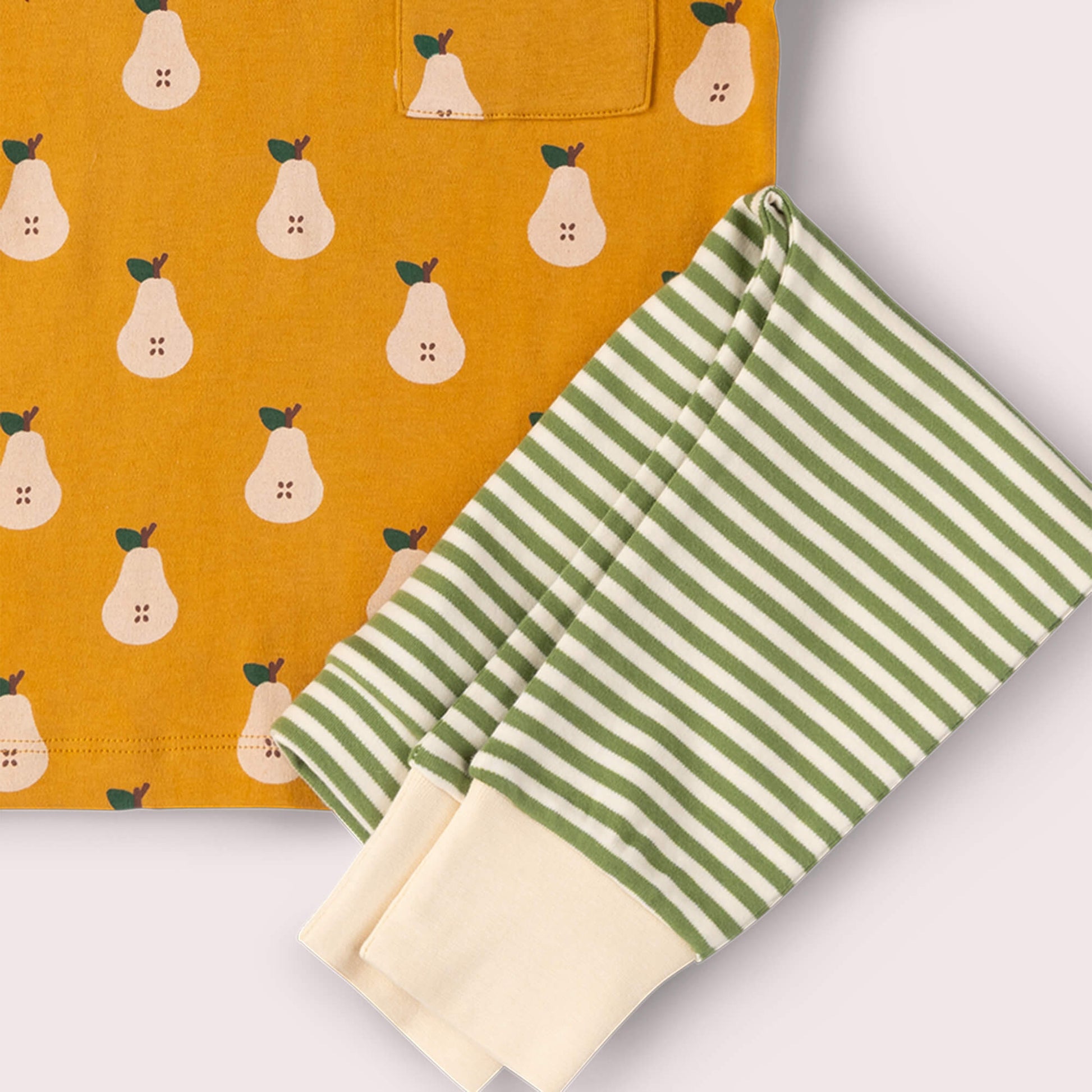 Summer Pears Organic T Shirt & Jogger Playset Gold / 18-24m
