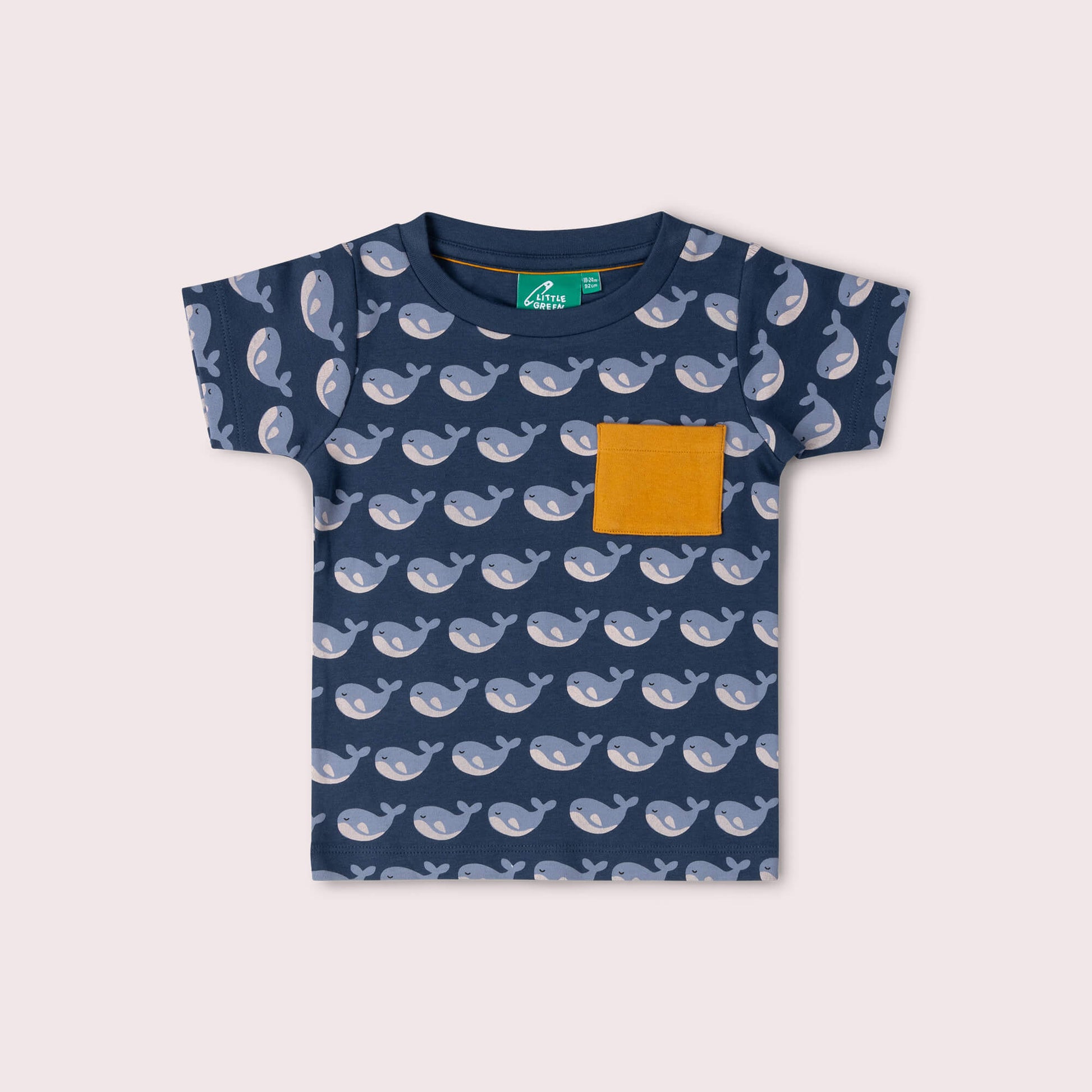 Singing Whales Organic T Shirt & Jogger Playset Blue / 18-24m