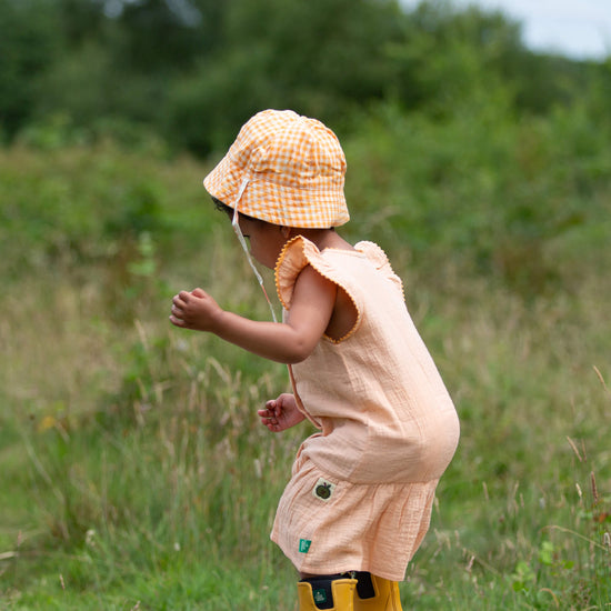 Flora Reversible Sunhat Cream / 06-12m