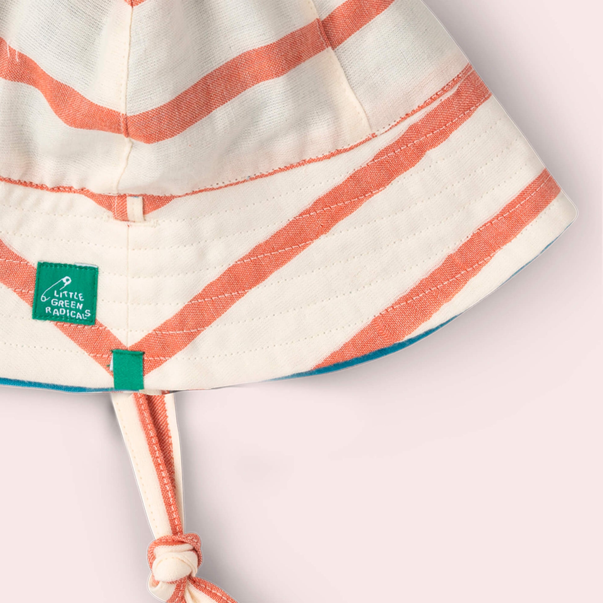 Vintage Red Stripe Reversible Sunhat Red / 06-12m