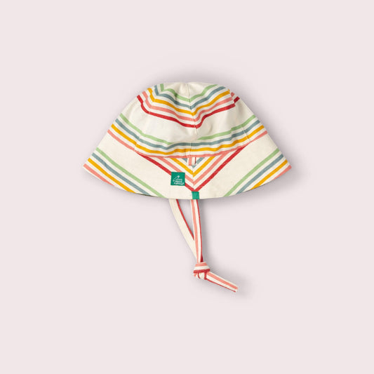 Cream Rainbow Reversible Sunhat