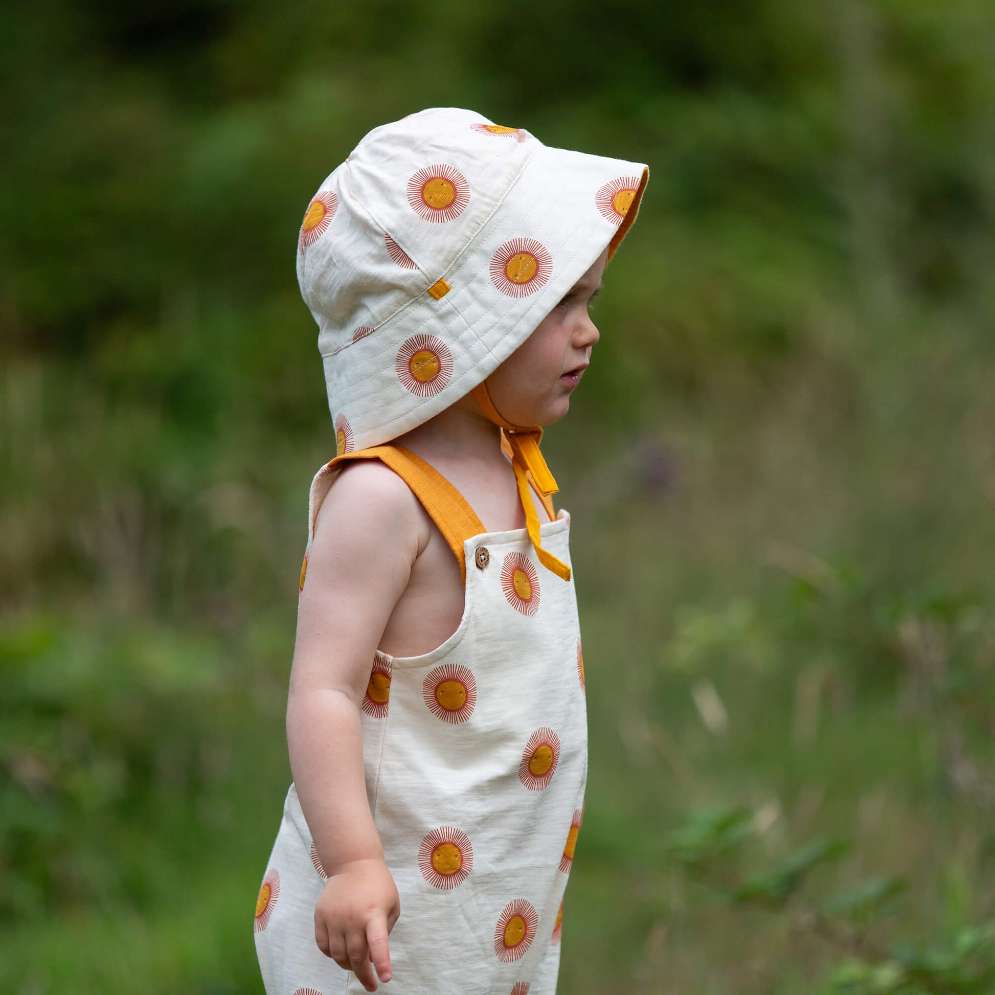 Summer Sun Reversible Sunhat Cream / 06-12m
