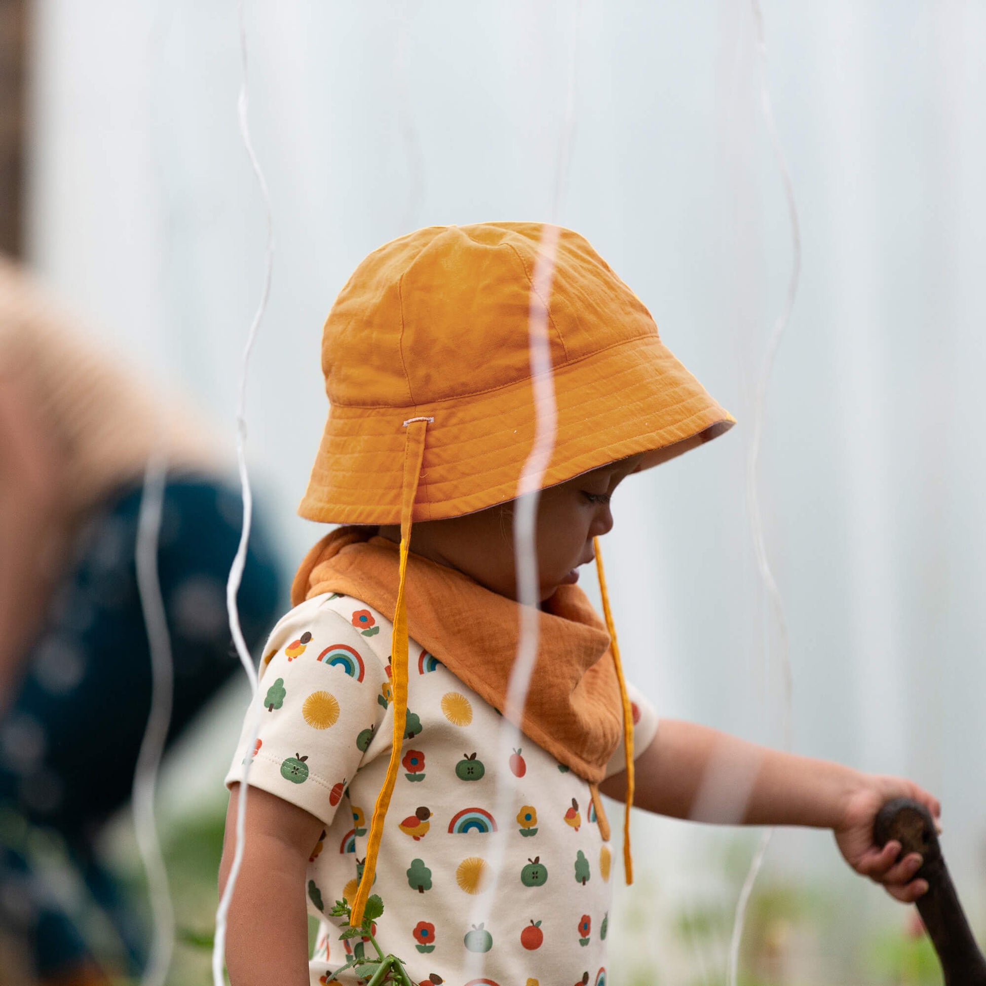 Summer Sun Reversible Sunhat Cream / 06-12m