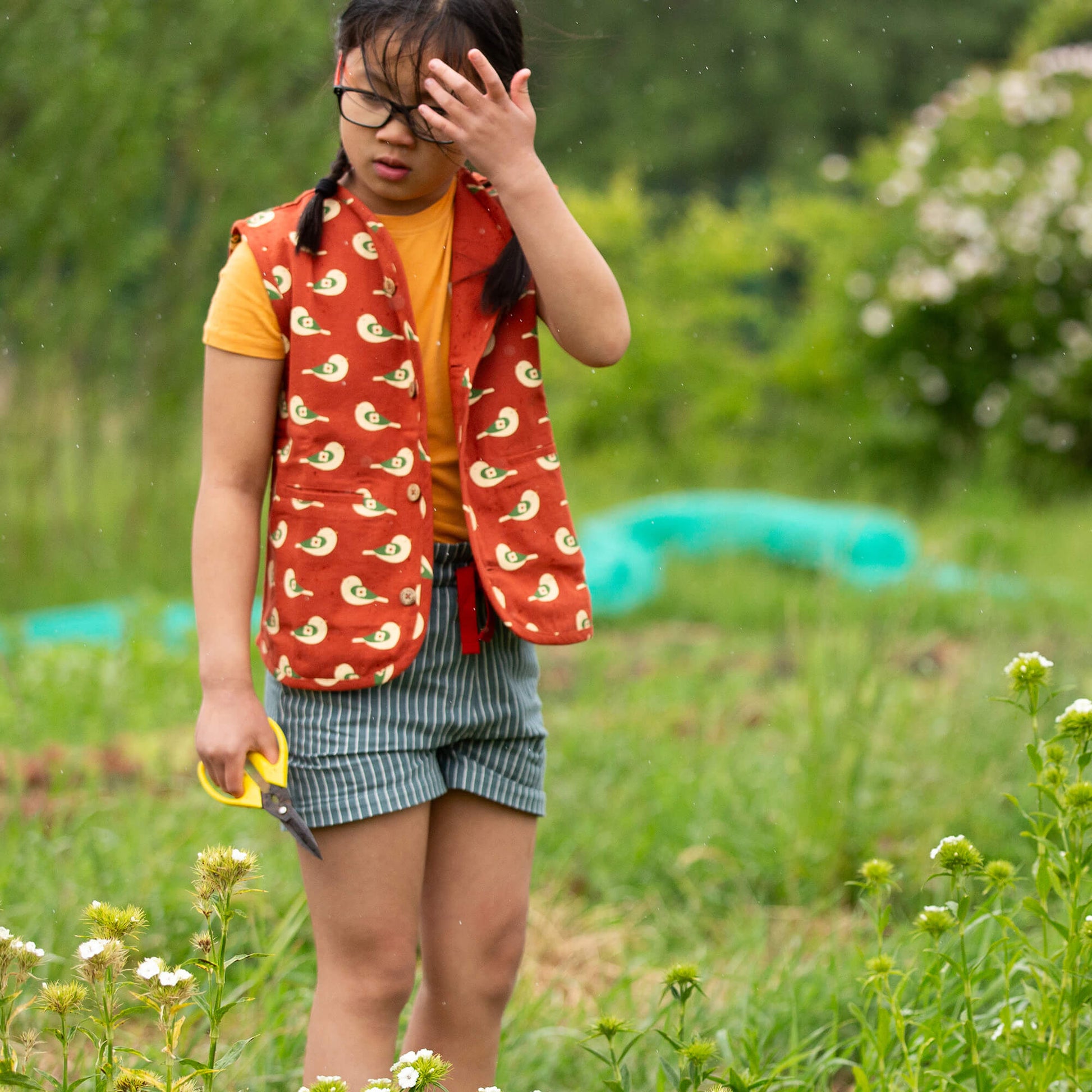 Spring Birds Spring Gilet Red / 18-24m