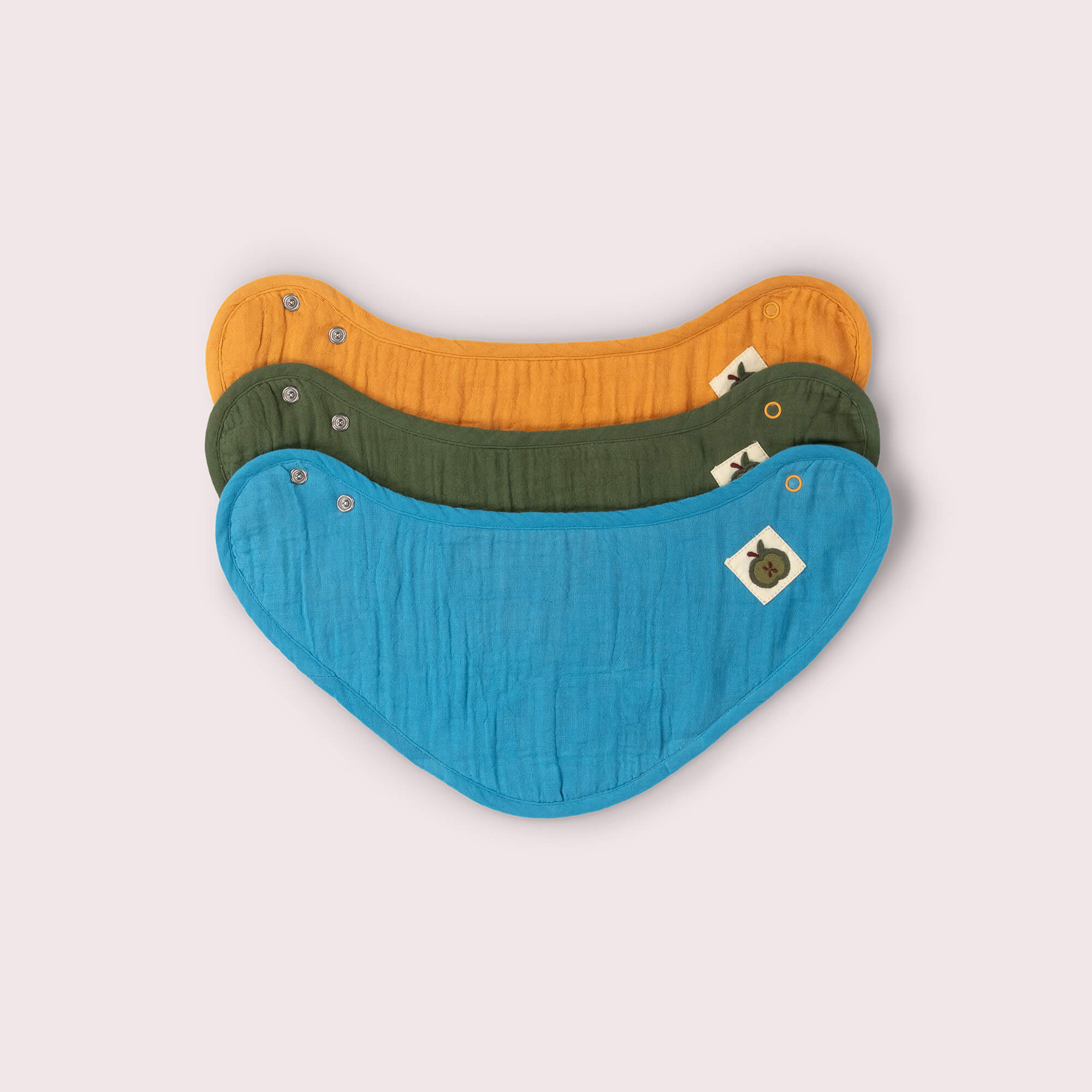 Blue Moon Organic Muslin Bib Set MULTI / one size