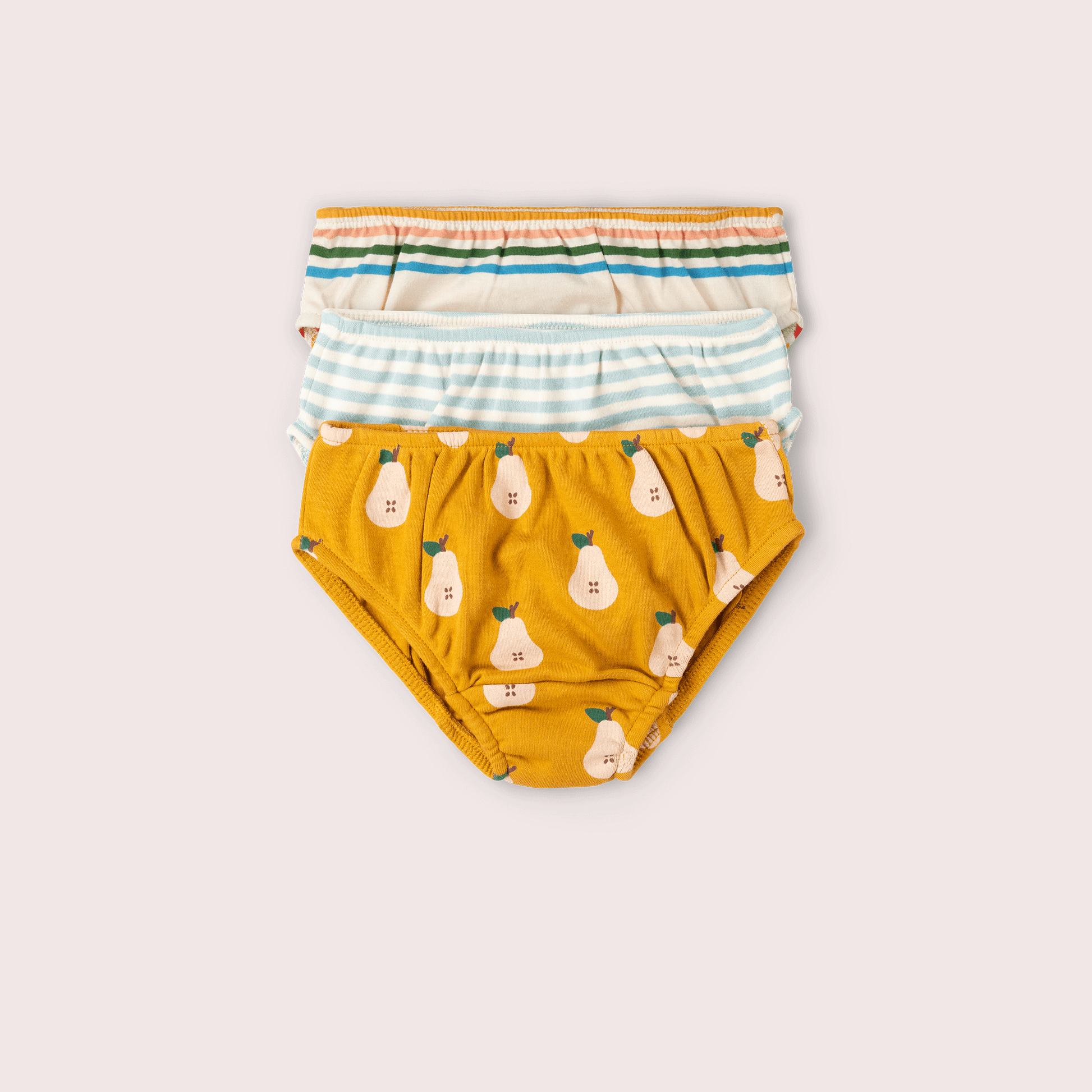 Summer Pears Organic Underwear Set 3 Pack Gold / 18-24m