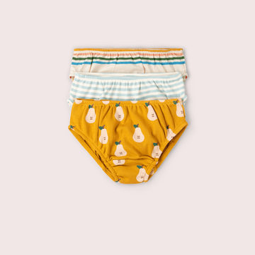 Summer Pears Organic Underwear Set 3 Pack Gold / 18-24m