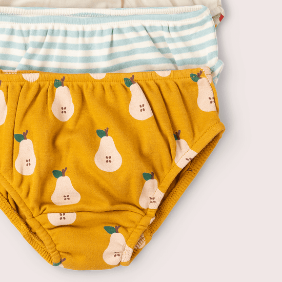 Summer Pears Organic Underwear Set 3 Pack Gold / 18-24m