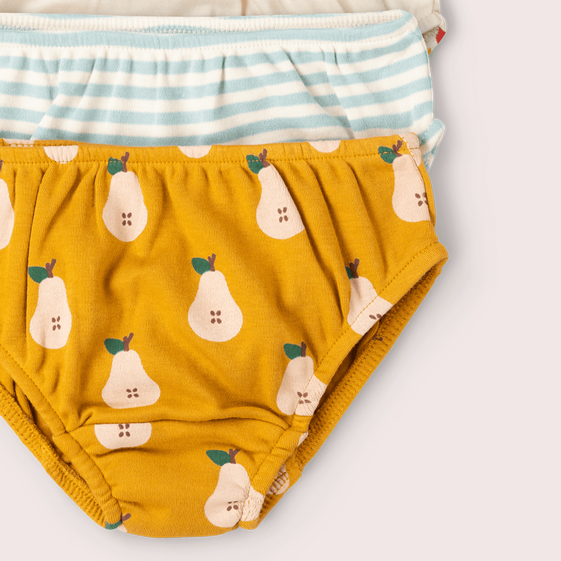 Summer Pears Organic Underwear Set 3 Pack Gold / 18-24m