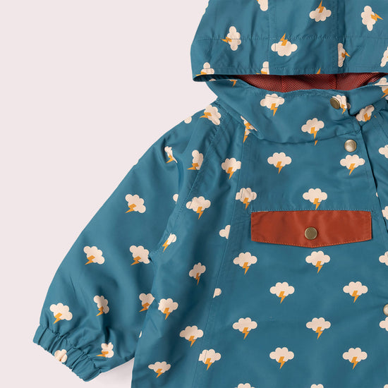 All Weather Recycled Waterproof Packaway Anorak Blue / 7-8y