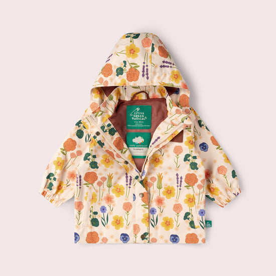Flower Meadow Recycled Waterproof Raincoat MULTI / 7-8y