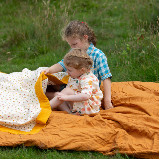 Flora Pyjama Shorts Set Cream / 18-24m