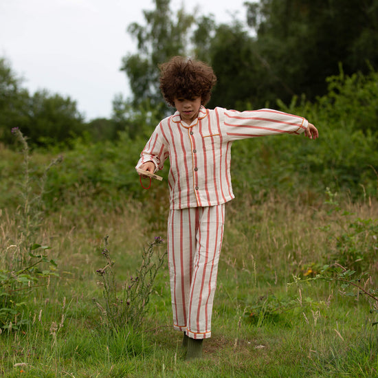 Vintage Striped Classic Pyjama Red / 18-24m