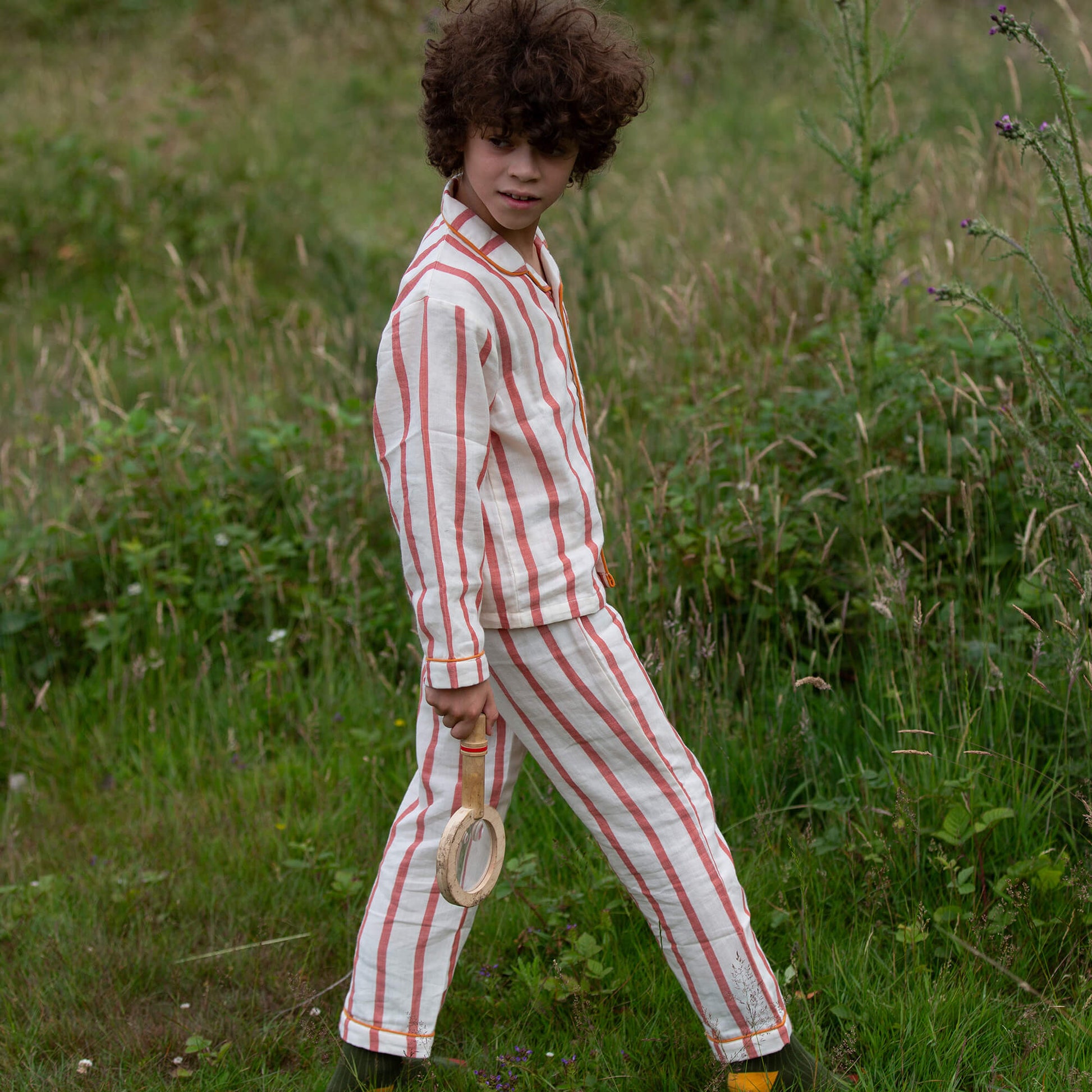 Vintage Striped Classic Pyjama Red / 18-24m