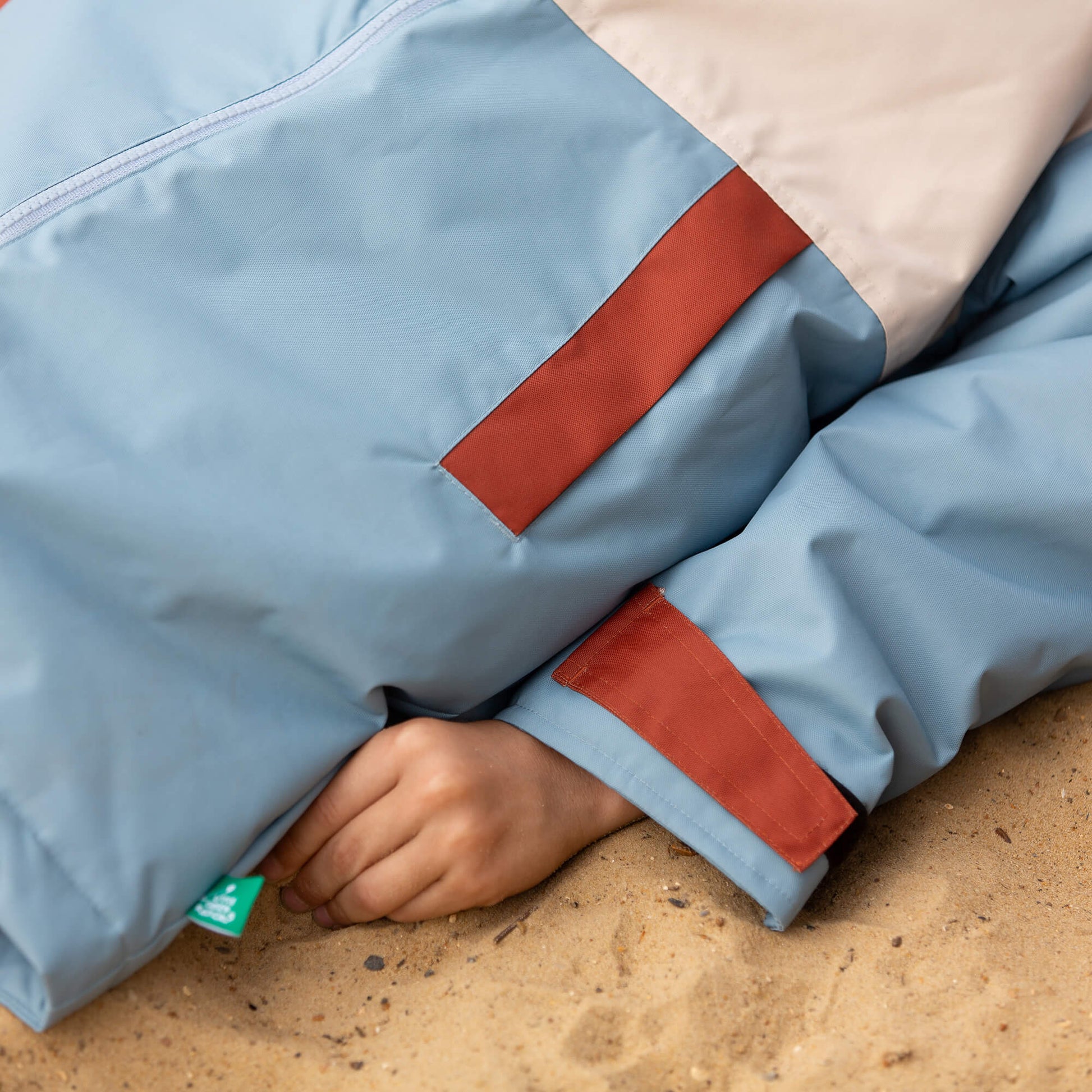 Hazy Blue Recycled Waterproof Robe Blue / 5-8y