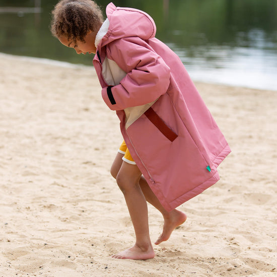 Soft Pink Recycled Waterproof Robe Pink / 5-8y