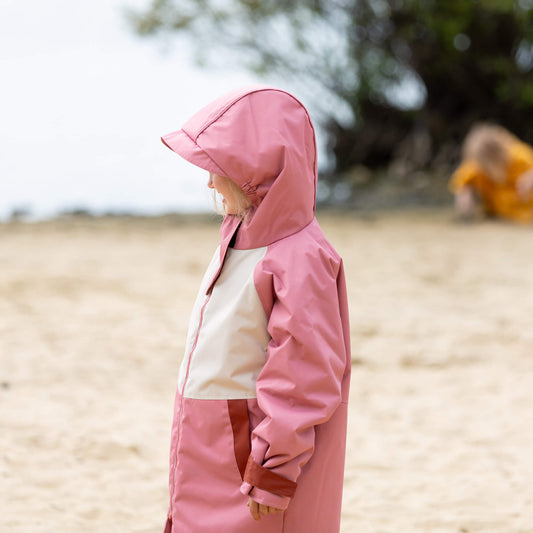 Soft Pink Recycled Waterproof Robe Pink / 5-8y