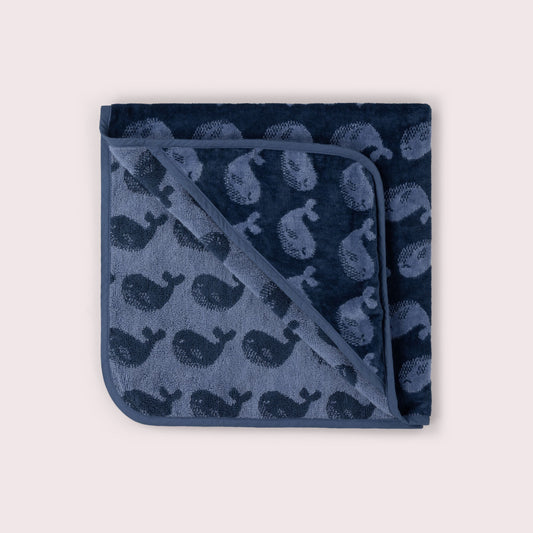 Singing Whales Hooded Towel