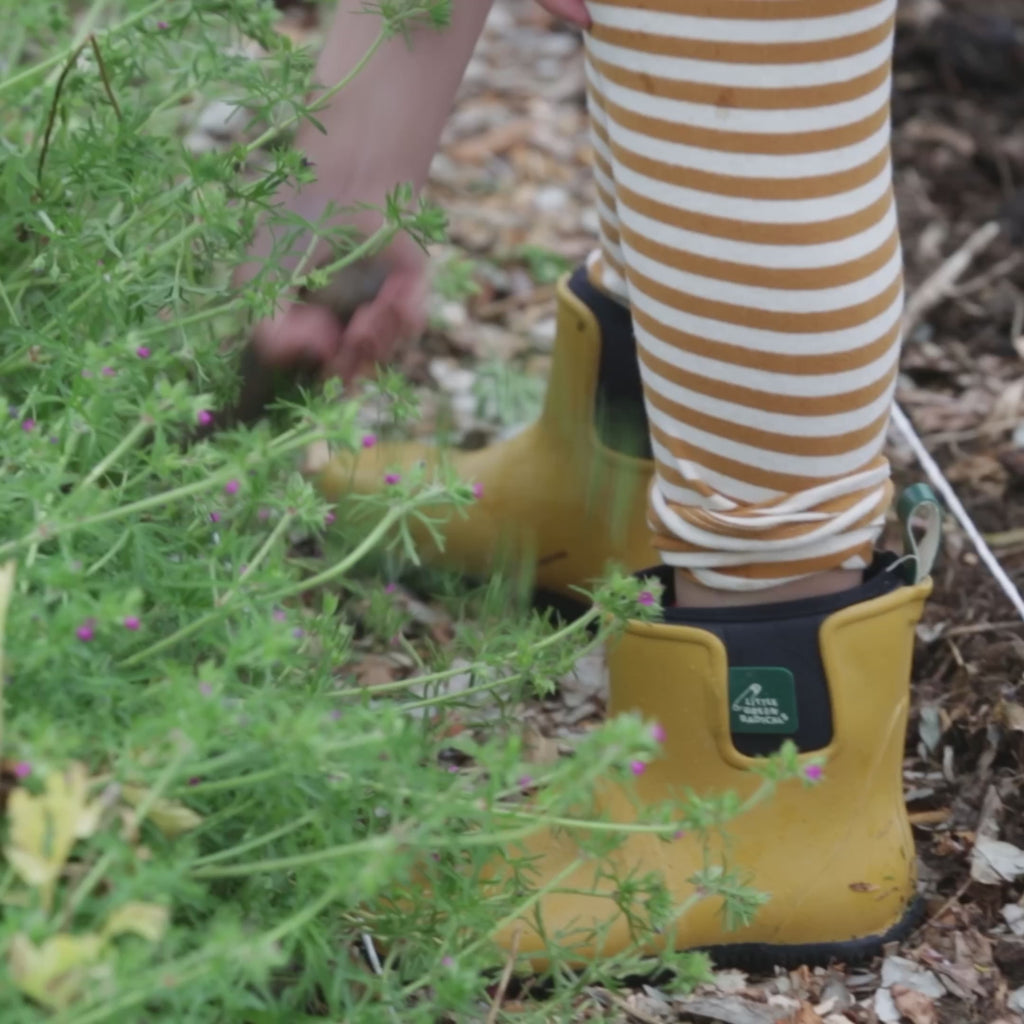 ロンスプ　ローレグ　グリーン　M,ML,L Gold Lined Ankle Wellington Fair Rubber Natural Waterproof Boots