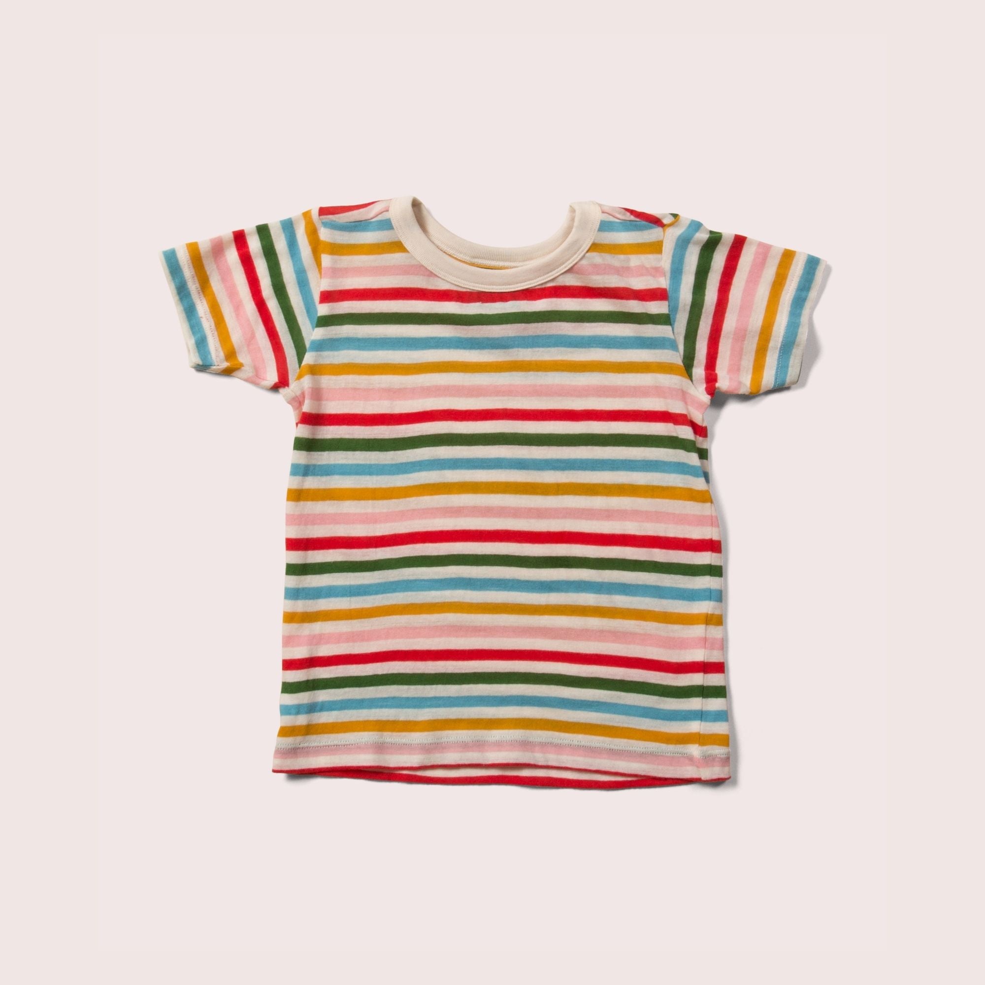 Rainbow striped t shirt hotsell