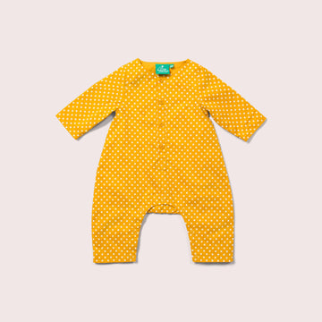 Golden Flowers Organic Long Sleeve Jumpsuit