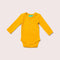 Gold Ribbed Long Sleeve Organic Baby Bodysuit