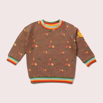 Falling Leaves Long Sleeve Raglan Sweatshirt