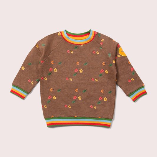 Falling Leaves Long Sleeve Raglan Sweatshirt