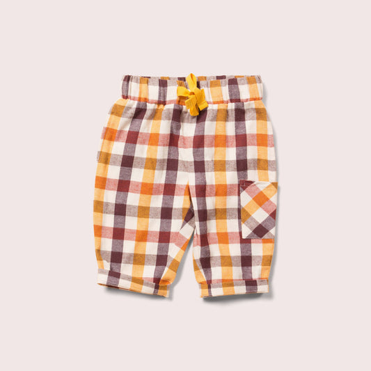 Autumn Leaves Checked Trousers