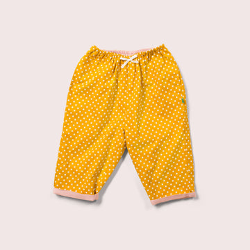 Golden Flowers Loose Reversible Pull On Trousers