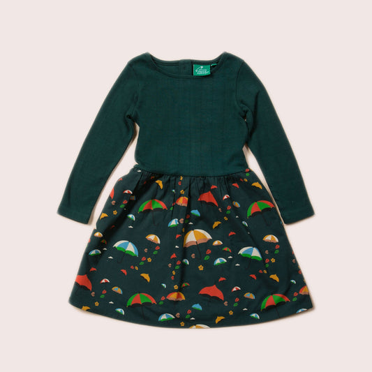 Windy Days Long Sleeve Twirler Dress